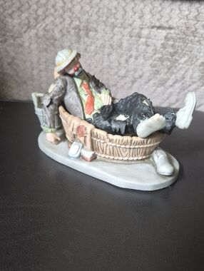 Emmett Kelly Jr. Weary Willy "Saturday Night" Porcelain Figurine